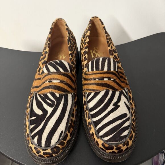 Blackstock & Weber The Ellis Penny Loafer Animal Print Haircalf Men’s 13 Leopard main image 4